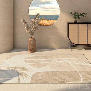 高档客厅地毯侘风灰色轻奢代简约日式卧室床边沙发北莫现兰迪欧地