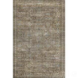 高档山川水嘉靖奶客油法式美式印花地毯出口洗卧室毛厅毯