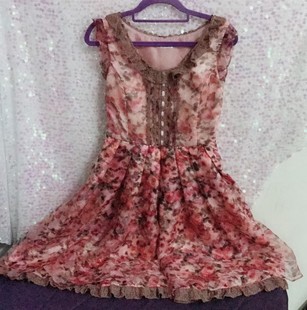 日本正品axes femme花朵蕾丝派对晚会礼服连衣裙新款时尚气质高档