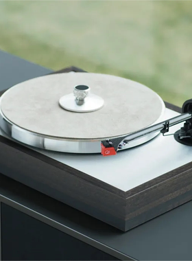 宝碟黑胶唱片垫 Leather it 浅灰色皮垫软木垫碟镇清洁刷亚克力盘