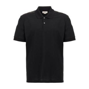 Alexander 男真维斯宽松舒适翻 McQueen 亚历山大·麦昆棉质polo衫