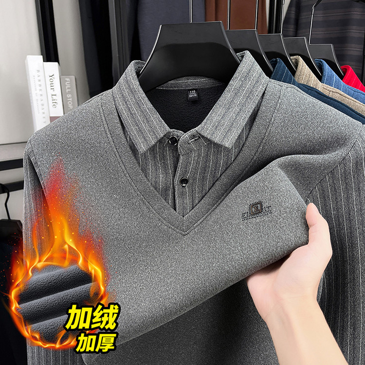 常规款翻领直筒型通勤风省插袋卫衣