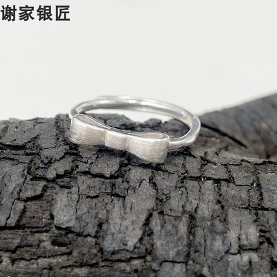 谢家银匠女足银甜美戒指