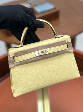 小松鼠家High-end customisation全手工凯莉二代EP银扣小鸡黄掌纹