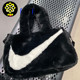 Nike 010 耐克男女毛绒运动休闲包大容量手提单肩包斜挎包DQ5804