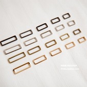 闹闹家箱包五金配件口字形包带扣包带调节配件2 5cm 3.8 2.5 3.2