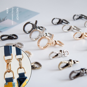 闹闹家箱包五金配件手工diy大龙虾扣锌合金包带扣狗扣钩扣2个装