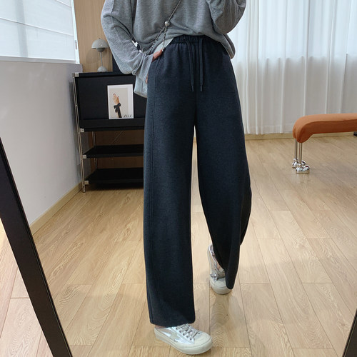 梨型天菜！显瘦弯刀休闲卫裤女秋