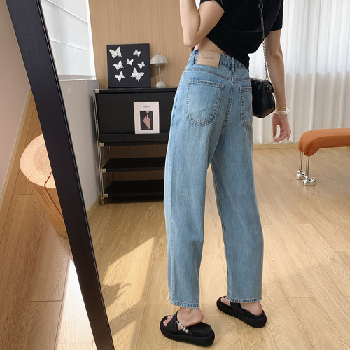 汉麻莱赛尔高腰显瘦法棍裤女夏