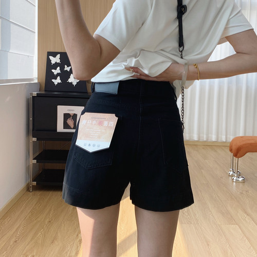 夏季bi备热裤！高腰显瘦牛仔短裤