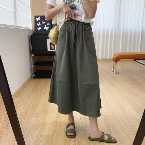 慵懒范山系工装裙！休闲半身裙女
