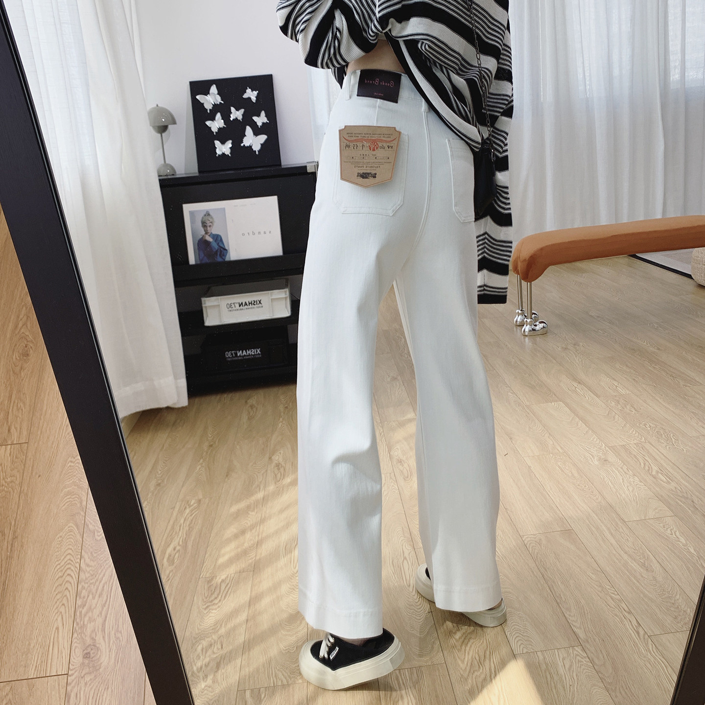 清仓特价四面弹高腰显瘦阔腿裤女秋季长裤裤子宽松直筒牛仔裤春秋,女装/女士精品,牛仔裤,淘宝优惠券,粉丝福利购,淘宝优惠卷