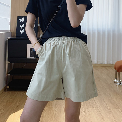 遮胯藏肉巨显瘦四分休闲短裤女夏