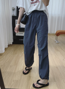 轻薄防晒裤速干束脚休闲裤女夏薄款工装裤夏季伞兵裤夏日轻薄裤子