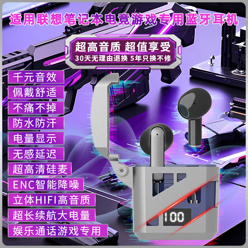 适用联想笔记本拯救者小新YOGA电竞游戏专用2025新款无线蓝牙耳机