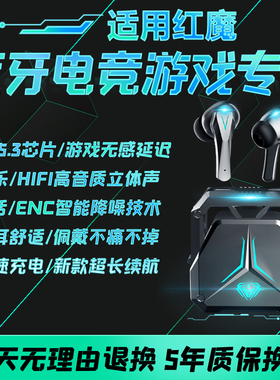 适用红魔蓝牙耳机10/9spro游戏专用2025新款无线高音质降噪入耳式
