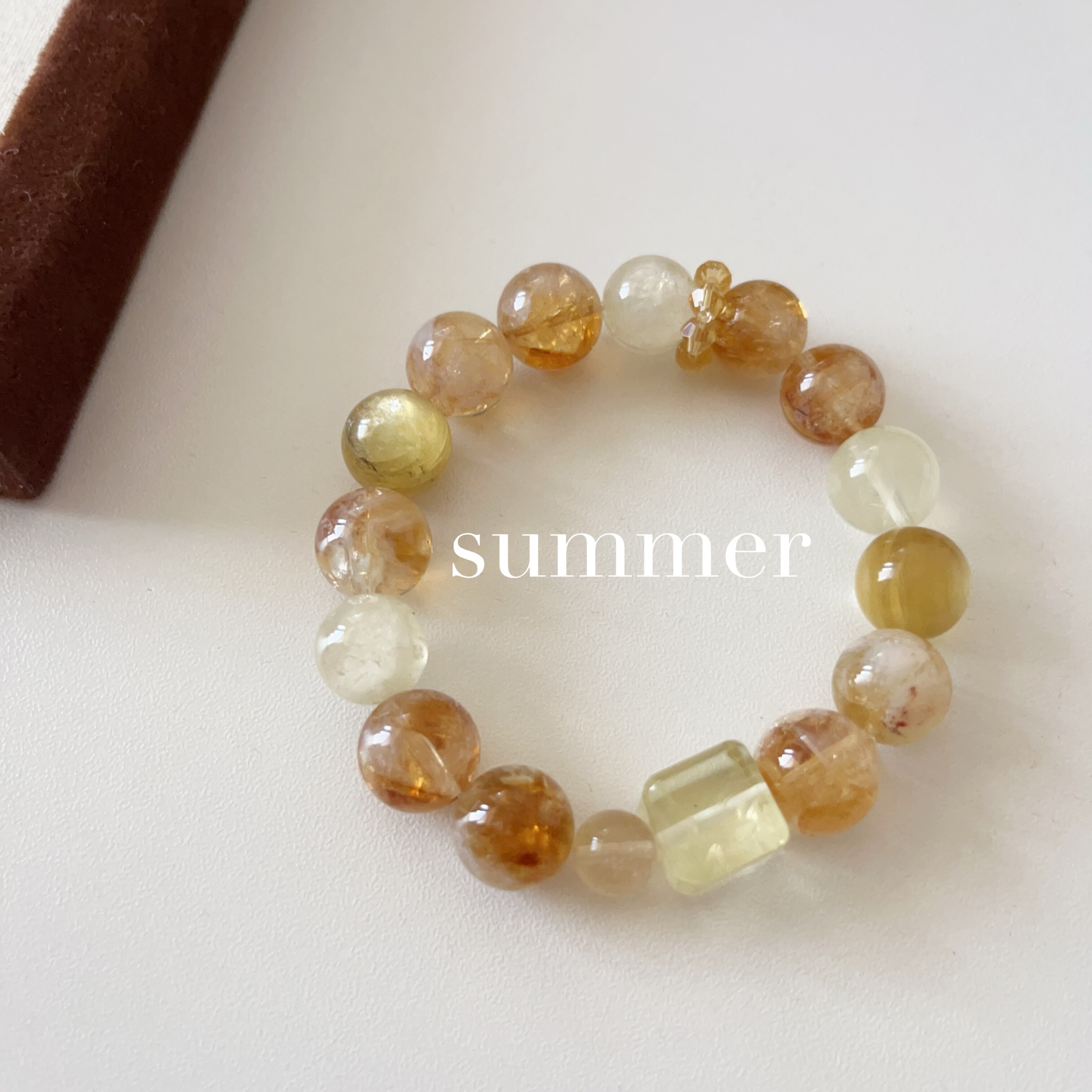 腰缠万贯黄塔晶天然水晶手串招米水晶手链事业旺节日礼物