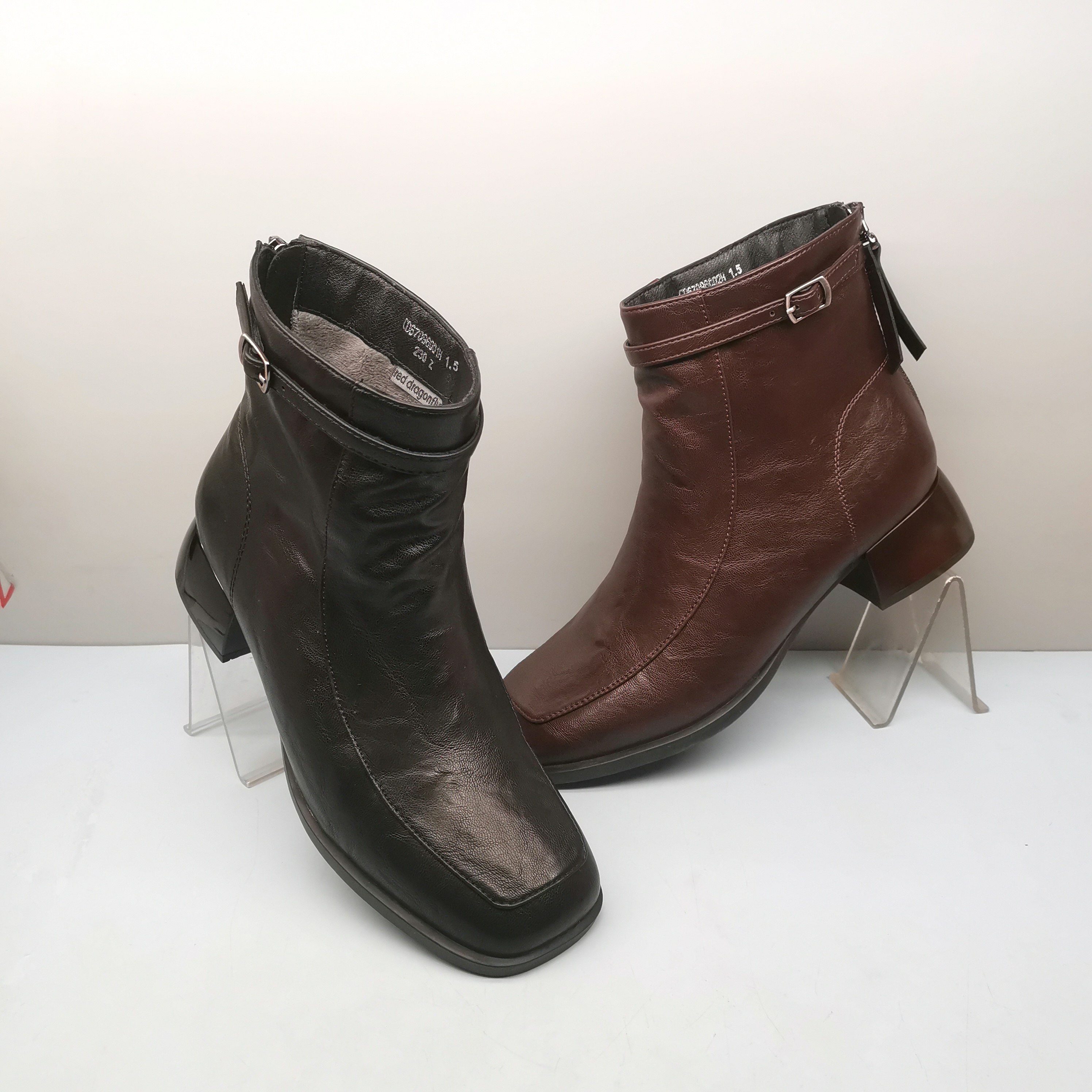 红蜻蜓马丁靴女春季新款CD67096001H时尚中跟短筒靴女CD67096002H,女鞋,马丁靴,淘宝优惠券,粉丝福利购,淘宝优惠卷