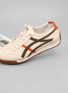 红蜻蜓小白鞋男春季新款AC78868002时尚休闲运动真皮阿甘鞋男单鞋