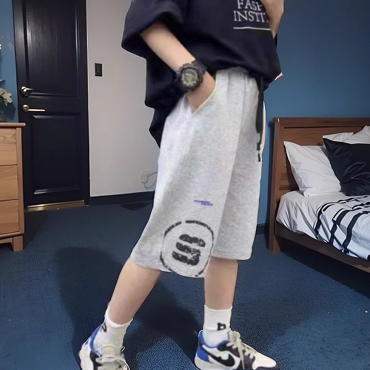 男童夏季运动短裤2025新款儿童夏装宽松薄款裤子韩版男孩五分裤