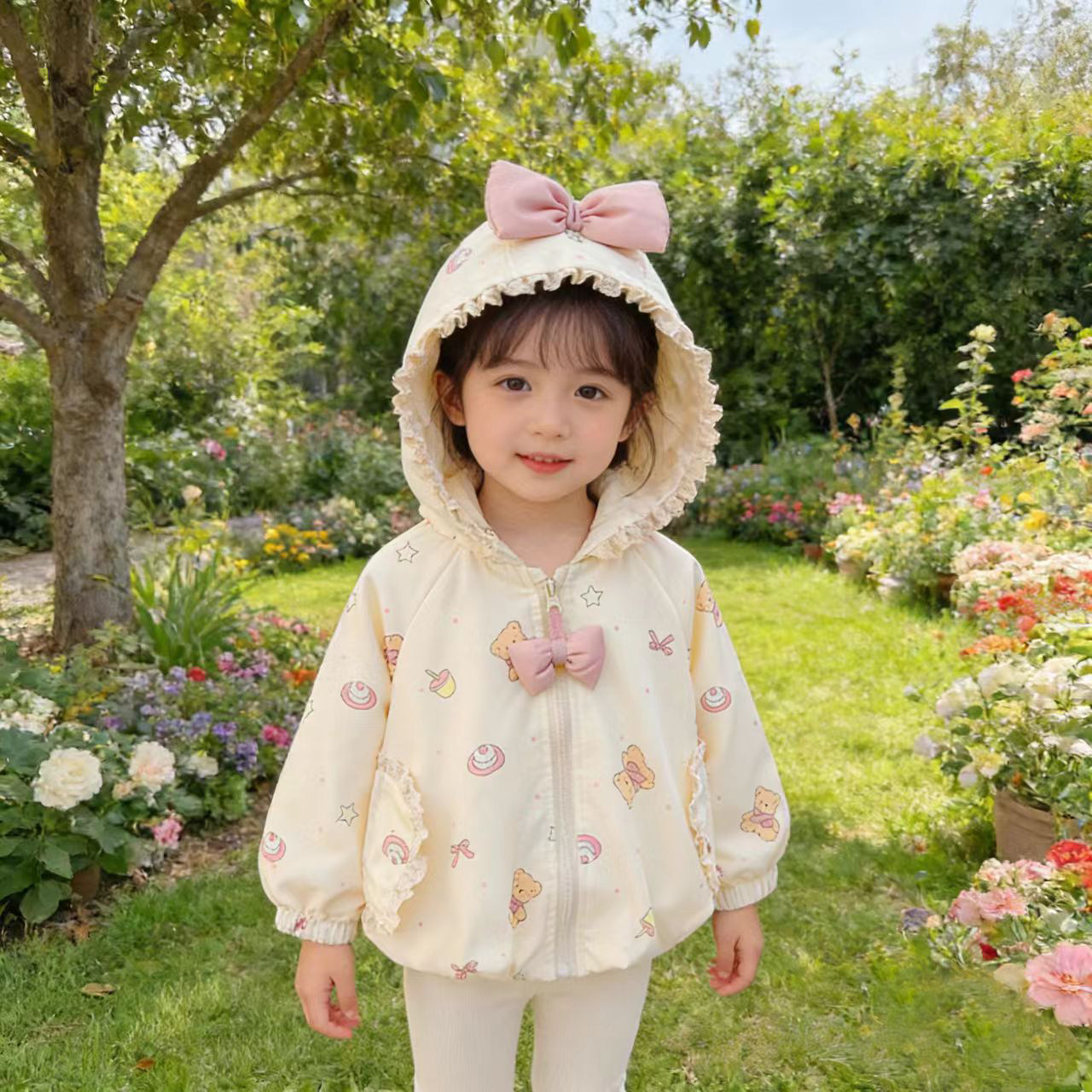 婴儿衣服春季新款洋气女童甜美外套9十个月一两3四岁女宝宝春秋装