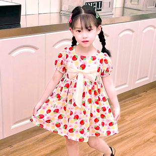 三四五岁女孩公主裙夏季洋气女童雪纺碎花连衣裙韩版女宝夏装裙子