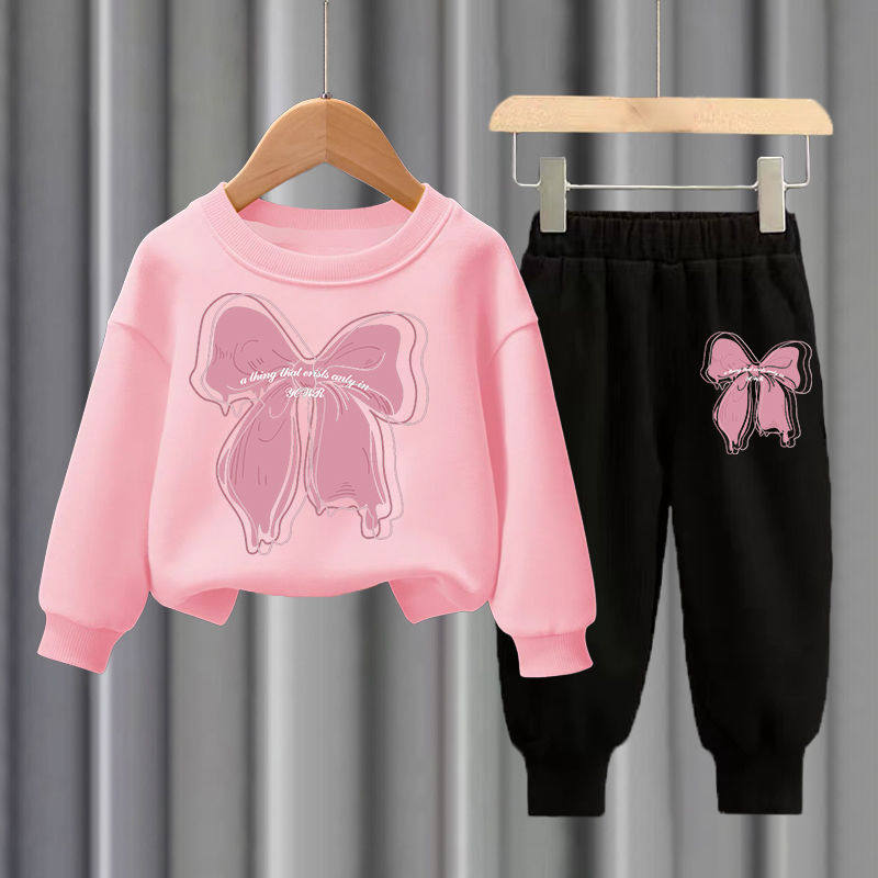 女孩秋季套装卫衣春秋款4五六八9十岁女童秋装长袖上衣裤子两件套