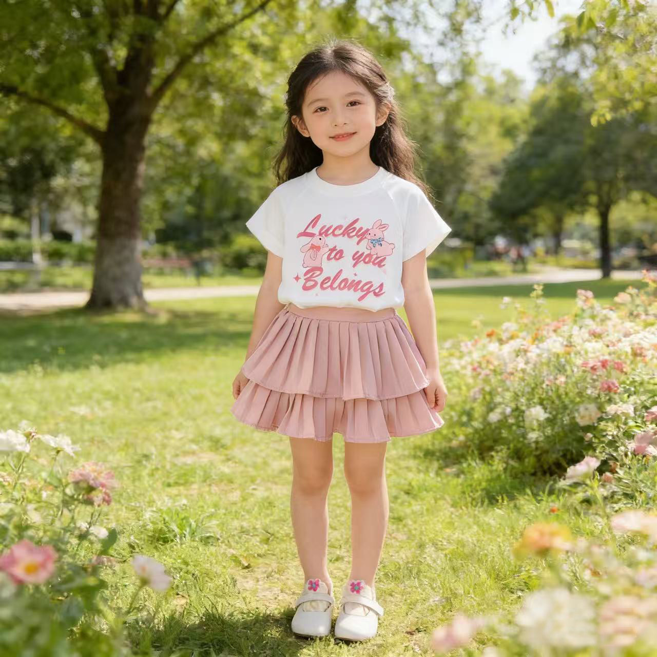 婴儿衣服夏季女童T恤裙子套装洋气可爱9十个月一两三岁女宝宝夏装