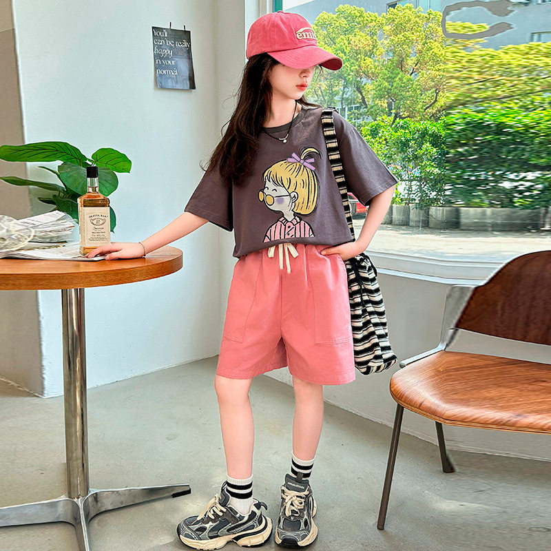女童夏装时尚休闲两件套