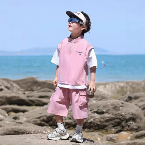 男童夏装短袖短裤套装