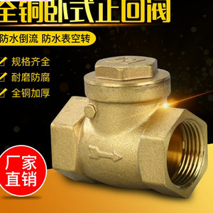 全铜PE水表立卧式马桶PVC20ppr4分6分止回阀水管道单向阀逆止热熔