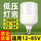 12V24V36V48V伏低压led灯泡E27螺口交直流工地矿井电瓶夜市节能灯
