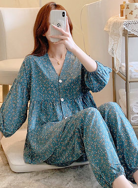 褐瞳女棉绸舒适柔软可外穿