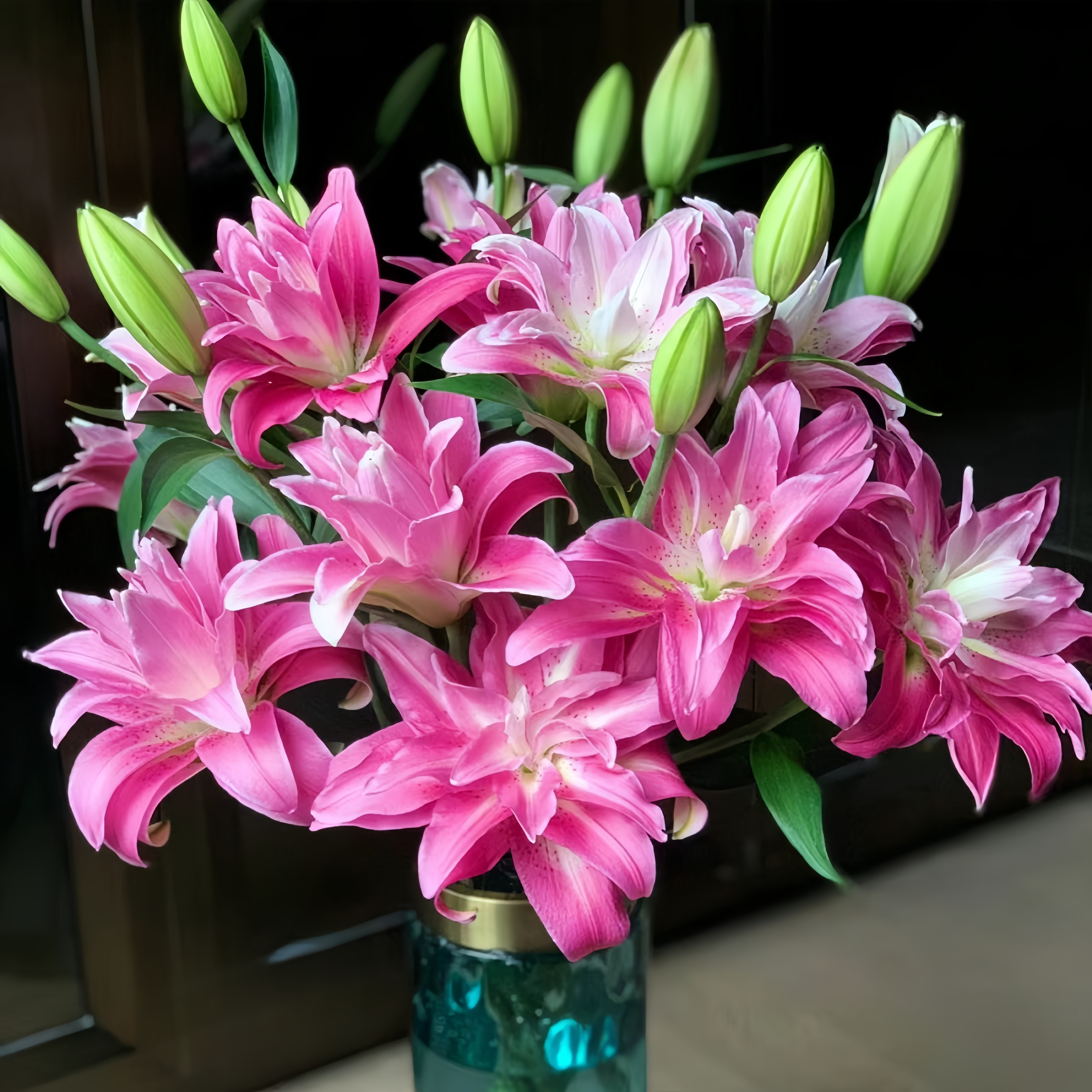 【年花】重瓣香水百合紫莲花特福