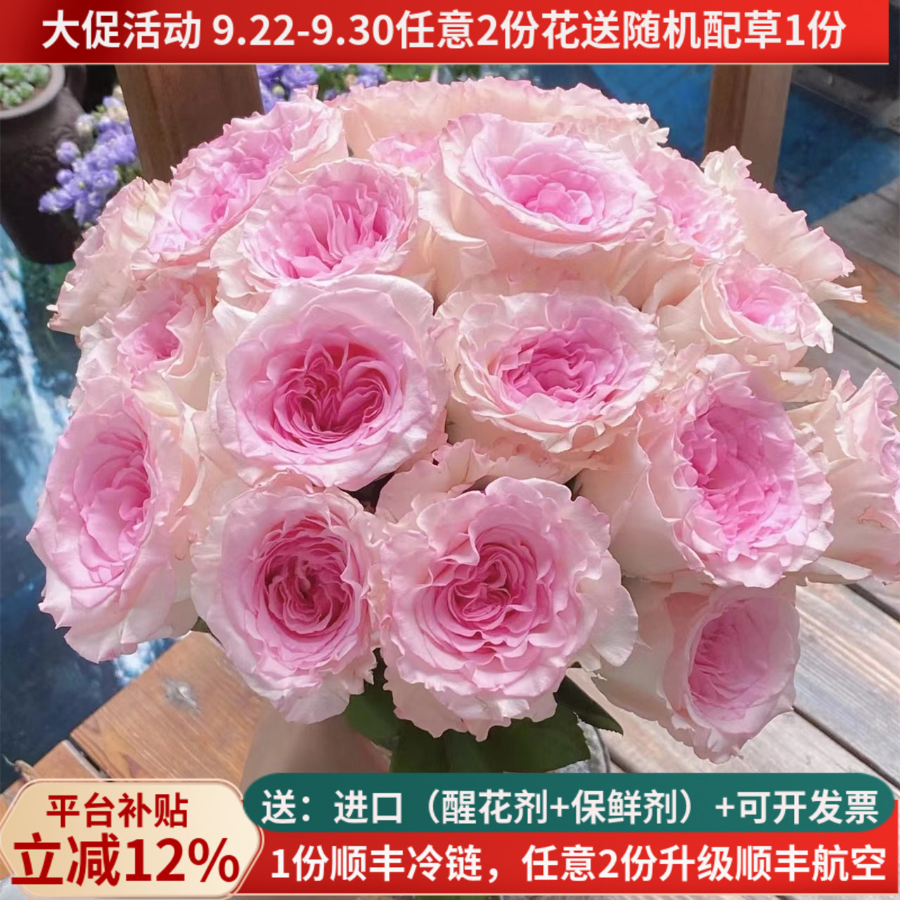 A级稀有玫瑰洛神20支教师节花束