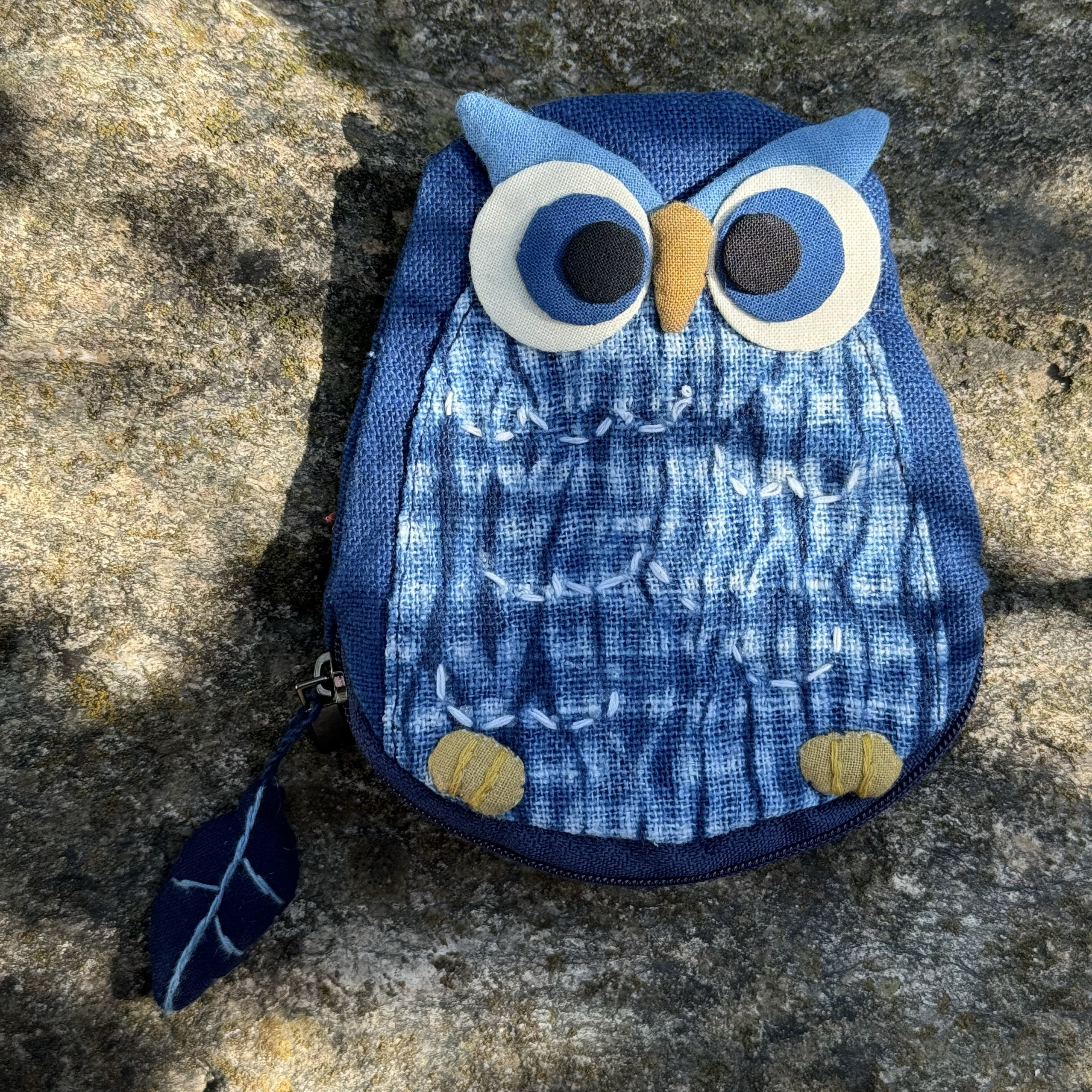 云南手工扎染猫头鹰零钱包硬币包卡包植物蓝染卡通包创意伴手礼品,节庆用品/礼品,创意零钱包,淘宝优惠券,粉丝福利购,淘宝优惠卷