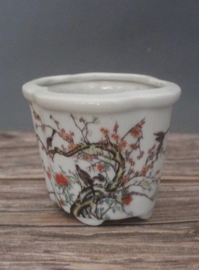 多款可选异形小号仿古风花盆陶瓷