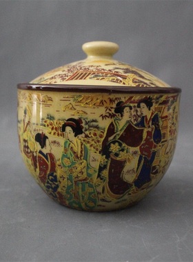 景德镇瓷器乾隆盖罐展柜装饰摆件