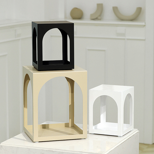 ins风桌面杂物架 拱门造型化妆品收纳架 北欧风格 玄关铁艺置物架