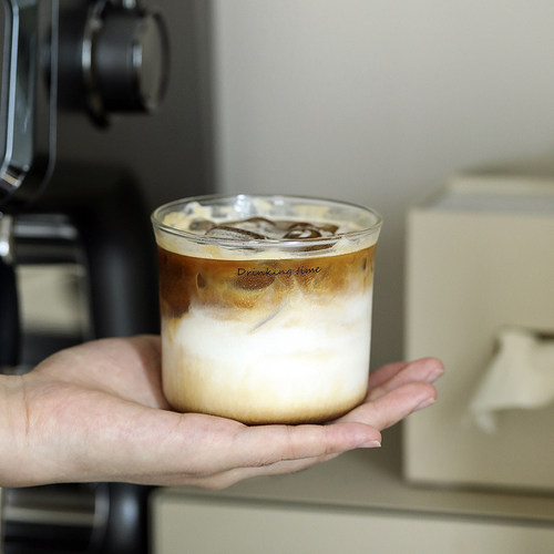 ins风圆柱玻璃杯家用简约水杯