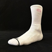 美式 UZPO 篮球袜高帮精英袜毛巾底防滑运动袜简约款 糖果色刺绣