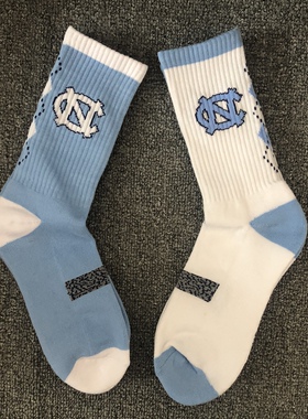 AJ3UNC北卡蓝休闲篮球运动潮流袜子夏季薄款透气高帮ncaa杜克定制