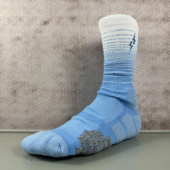 UZPO 篮球袜渐变多巴胺实战缓震篮球袜子毛巾底透气运动高帮