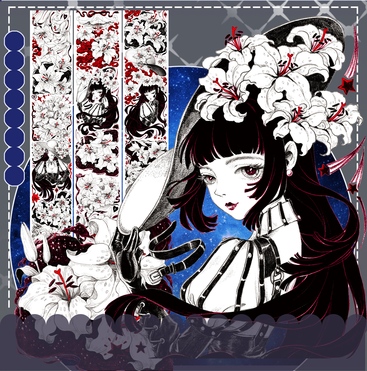 叻普哒手帐胶带原创手绘