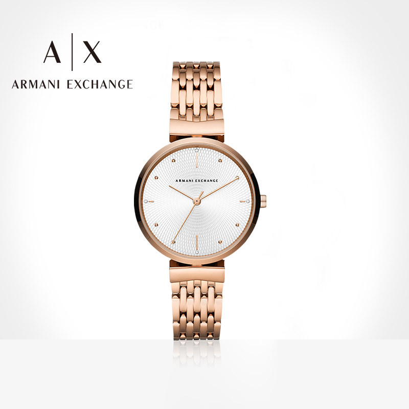 Armani阿玛尼简约百搭学生手表夏季女士正品名牌腕表AX5901