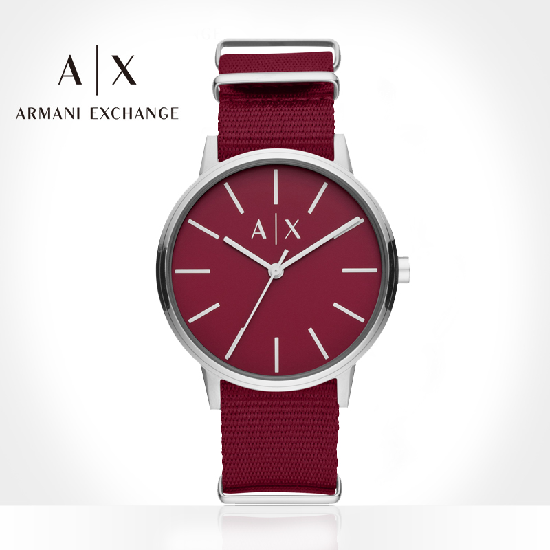 Armani阿玛尼男士手表简约休闲运动学生情侣腕表AX2711