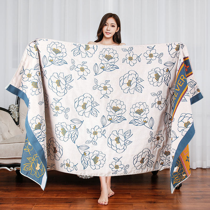 浴巾纯棉纱布男女家用吸水速干不掉毛大人全棉大款超大号洗澡裹巾,居家布艺,浴巾,淘宝优惠券,粉丝福利购,淘宝优惠卷