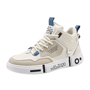 女童鞋子秋冬2025新款女生板鞋初中学生大童运动加绒女孩高帮棉鞋