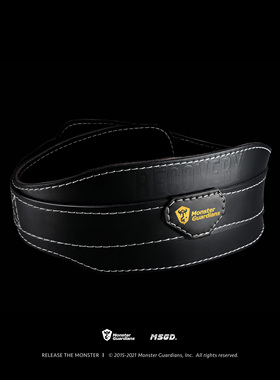 Monster Guardians深蹲硬拉腰带专业健身器械牛皮护腰男护具MSGD