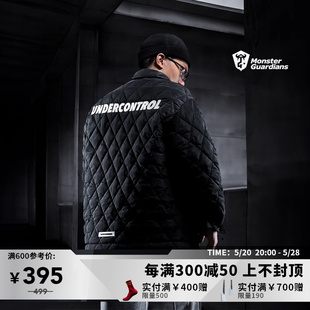 Guardians运动菱格棉服男春季 Monster 防风保暖宽松休闲外套潮流